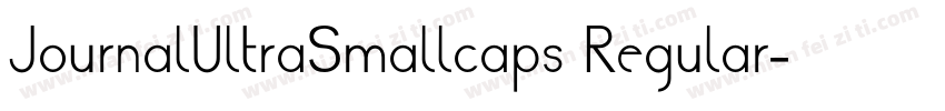 JournalUltraSmallcaps Regular字体转换